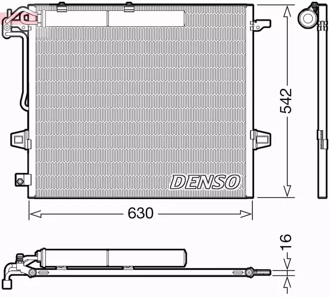 DENSO CHŁODNICA KLIMATYZACJI DCN17057 