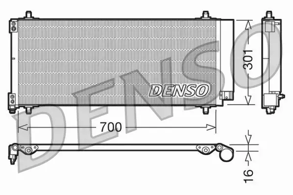 DENSO CHŁODNICA  DCN21027 