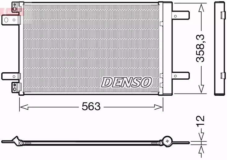 DENSO CHŁODNICA KLIMATYZACJI DCN21032 