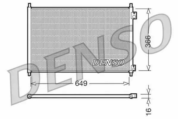 DENSO CHŁODNICA KLIMATYZACJI DCN40006 