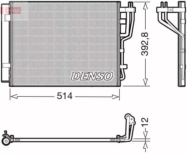 DENSO CHŁODNICA KLIMATYZACJI DCN41014 