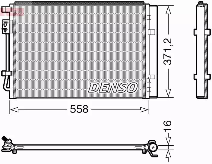 DENSO CHŁODNICA KLIMATYZACJI DCN41015 