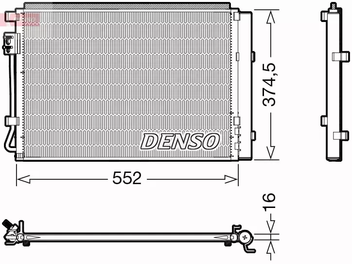 DENSO CHŁODNICA KLIMATYZACJI DCN41017 