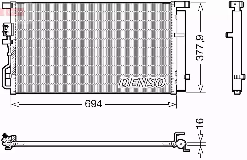 DENSO CHŁODNICA KLIMATYZACJI DCN41019 