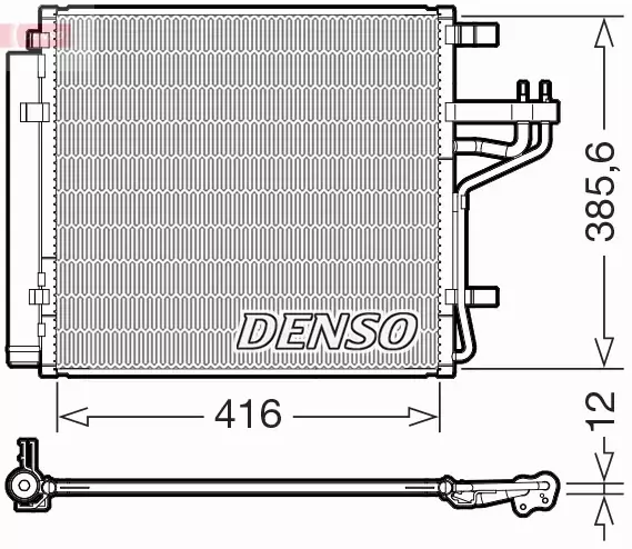 DENSO CHŁODNICA KLIMATYZACJI DCN43012 