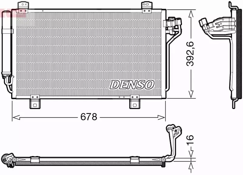 DENSO CHŁODNICA KLIMATYZACJI DCN44015 