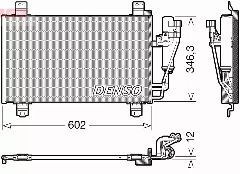 DENSO CHŁODNICA KLIMATYZACJI DCN44017 