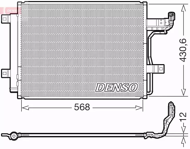 DENSO CHŁODNICA KLIMATYZACJI DCN44019 