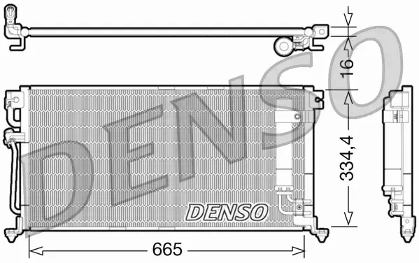 DENSO CHŁODNICA KLIMATYZACJI DCN45003 