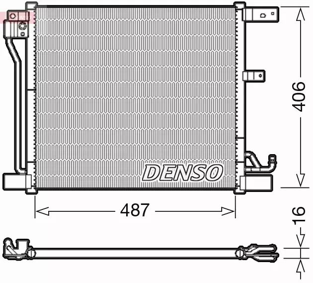 DENSO CHŁODNICA KLIMATYZACJI DCN46018 