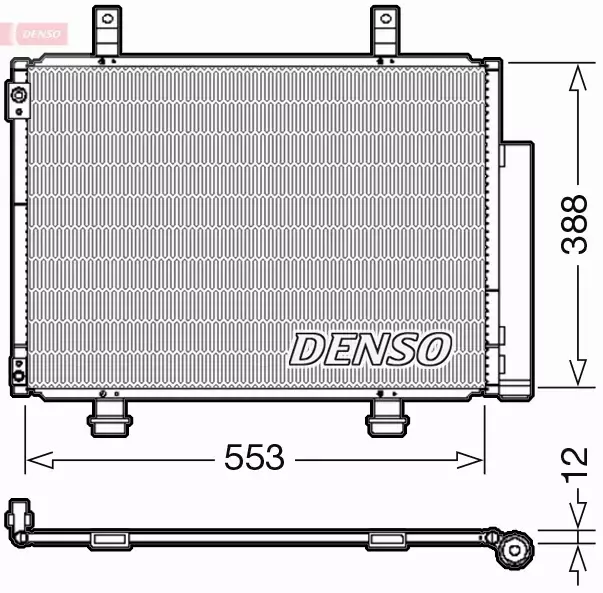 DENSO CHŁODNICA KLIMATYZACJI DCN47007 