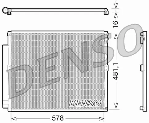 DENSO CHŁODNICA KLIMATYZACJI DCN50017 