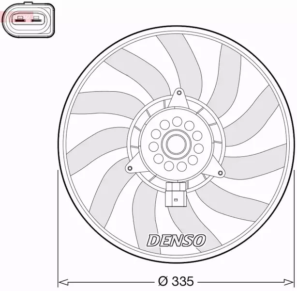 DENSO WENTYLATOR CHŁODNICY DER02008 