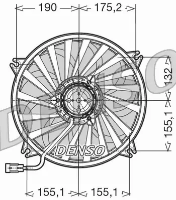 DENSO WENTYLATOR CHŁODNICY DER07005 