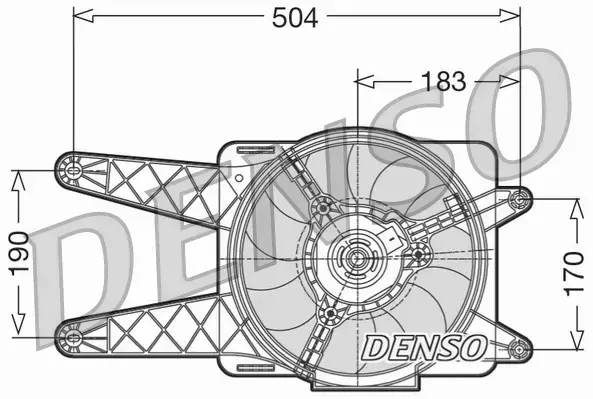 DENSO WENTYLATOR CHŁODNICY DER09016 