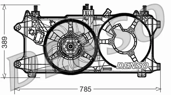 DENSO WENTYLATOR CHŁODNICY DER09084 