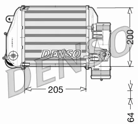 DENSO INTERCOOLER DIT02024 