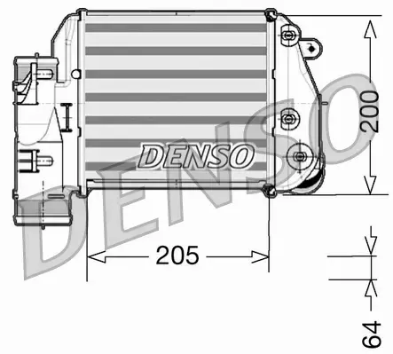 DENSO CHŁODNICA INTERCOOLER DIT02025 