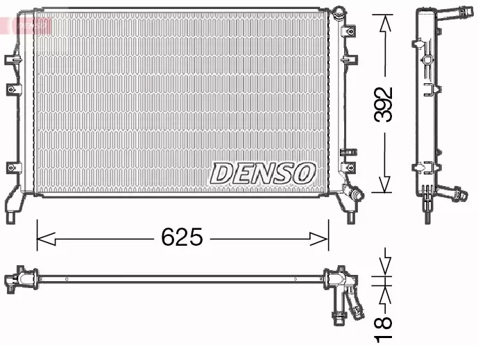 DENSO CHŁODNICA WODY DRM02016 