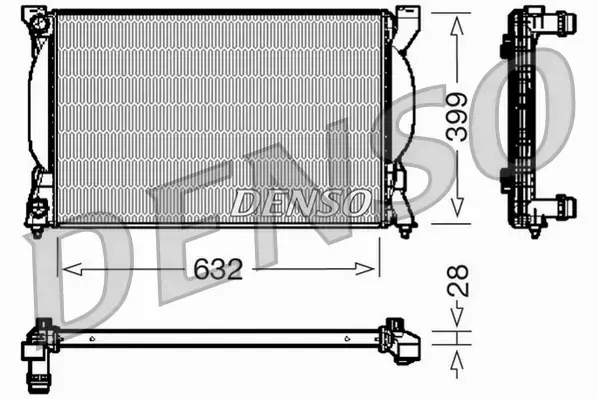 DENSO CHŁODNICA  DRM02033 