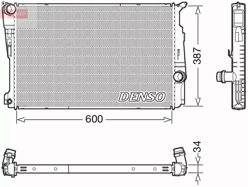 DENSO CHŁODNICA WODY DRM05006 