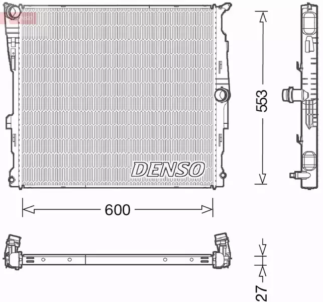 DENSO CHŁODNICA SILNIKA DRM05008 