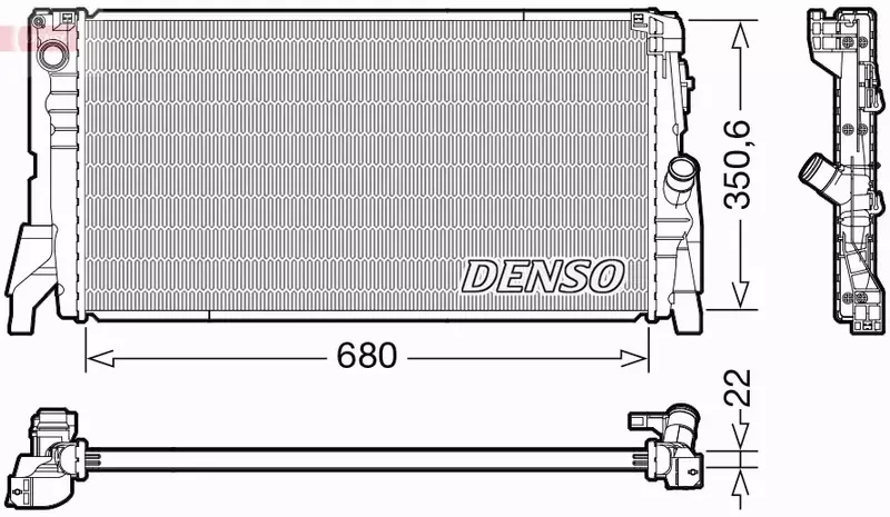 DENSO CHŁODNICA  DRM05118 