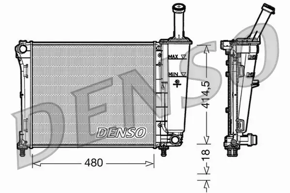 DENSO CHŁODNICA WODY DRM09161 