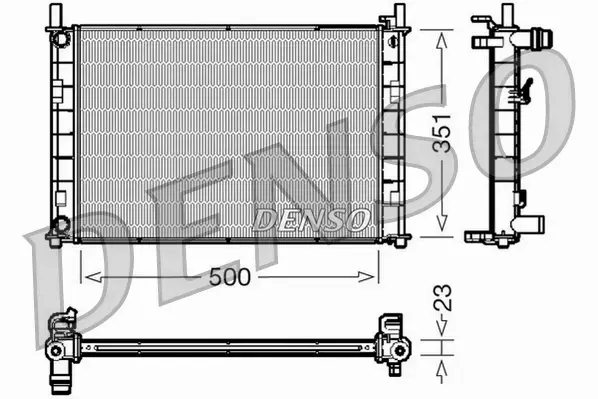 DENSO CHŁODNICA  DRM10046 