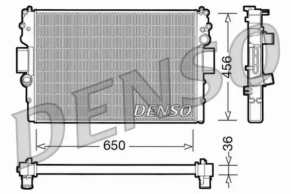 DENSO CHŁODNICA WODY DRM12007 