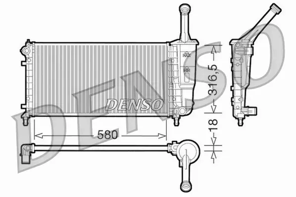 DENSO CHŁODNICA  DRM13011 