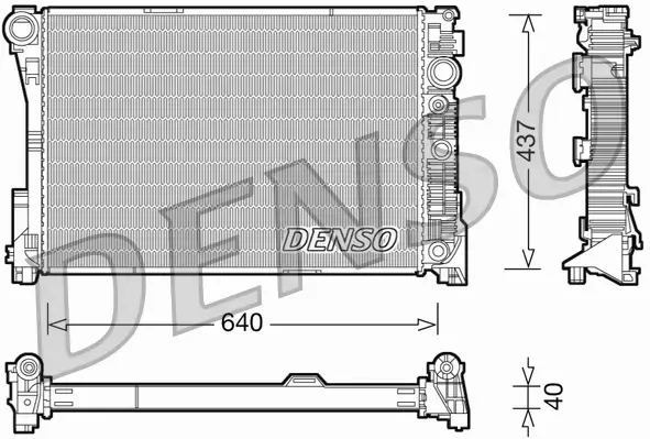 DENSO CHŁODNICA WODY DRM17046 