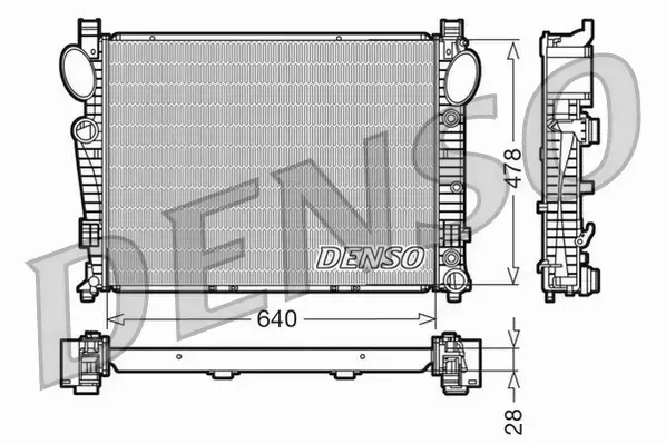 DENSO CHŁODNICA WODY DRM17093 