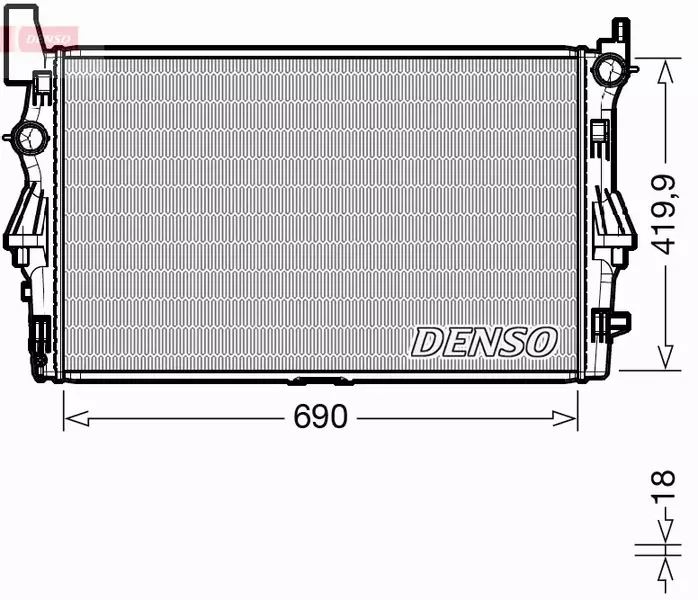 DENSO CHŁODNICA WODY DRM17114 