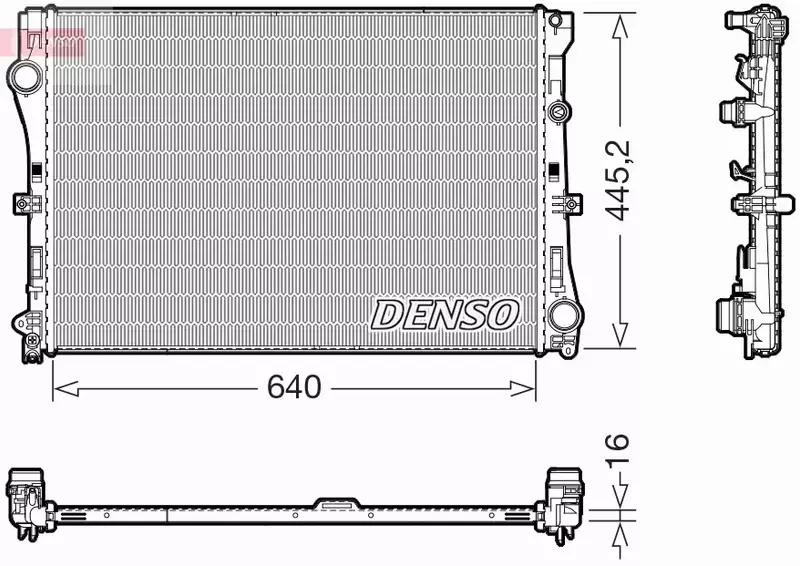 DENSO CHŁODNICA WODY DRM17118 