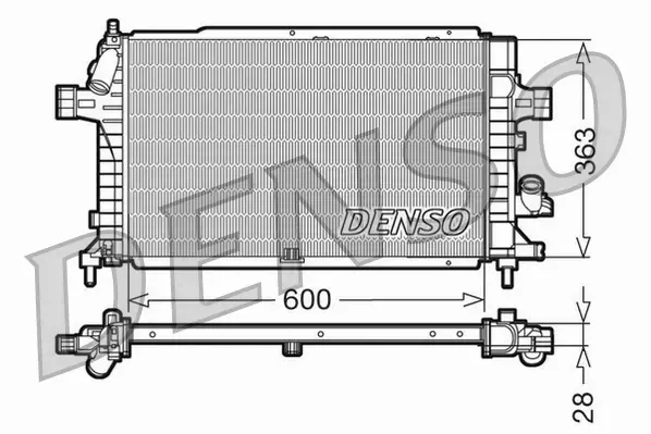 DENSO CHŁODNICA  DRM20102 