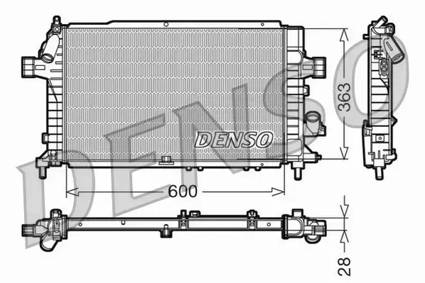 DENSO CHŁODNICA  DRM20104 