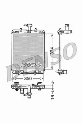 DENSO CHŁODNICA WODY DRM21602 