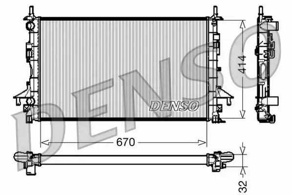 DENSO CHŁODNICA  DRM23084 