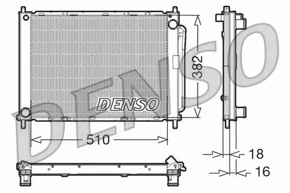 DENSO CHŁODNICA WODY+KLIMATYZACJI RENAULT MODUS  