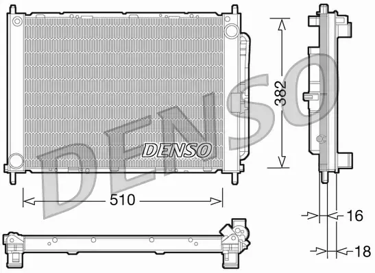 DENSO CHŁODNICA WODY DRM23101 