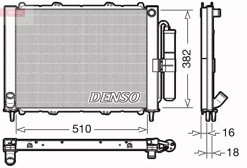 DENSO CHŁODNICA WODY DRM23103 