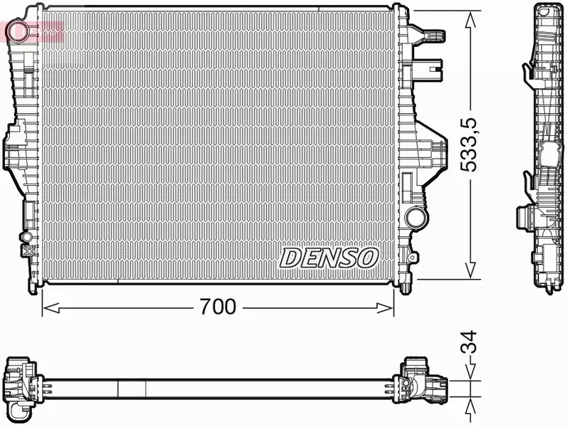 DENSO CHŁODNICA SILNIKA DRM32050 