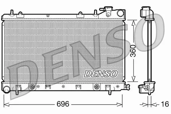 DENSO CHŁODNICA WODY DRM36002 