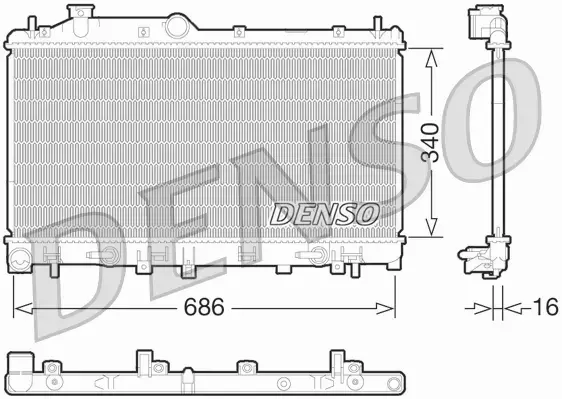 DENSO CHŁODNICA SILNIKA DRM36015 