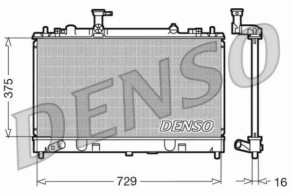 DENSO CHŁODNICA SILNIKA DRM44011 