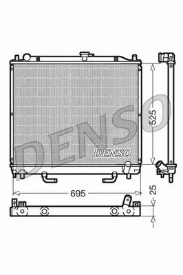 DENSO CHŁODNICA WODY DRM45015 