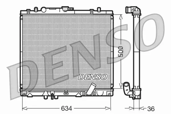 DENSO CHŁODNICA  DRM45020 