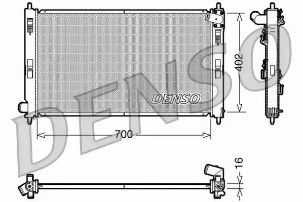 DENSO CHŁODNICA WODY DRM45023 