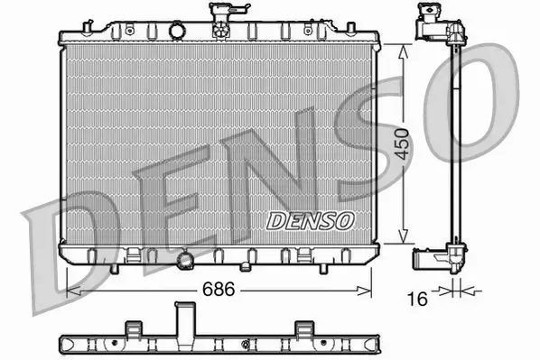 DENSO CHŁODNICA WODY DRM46006 